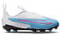 Nike Jr. Phantom GX Academy FG/MG - scarpe da calcio multisuperfici - ragazzo, White/Blue