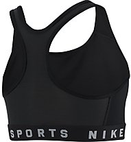 Nike Lace Back Swoosh Sports - reggiseno a supporto medio - donna, Black