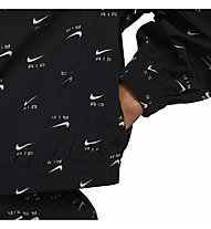 Nike M Air Cropped 1/a Zip - felpa - donna, Black