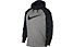 Nike Therma Hoodie Swoosh Ess - felpa con cappuccio - uomo, Grey/Black