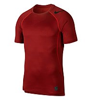 Nike Pro HyperCool Top - Fitness-Shirt Kurzarm - Herren, Red