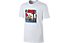 Nike Hybrid Photo - T-shirt fitness - uomo, White