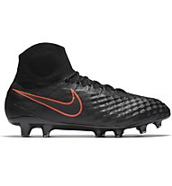 Nike Magista Obra II FG - scarpe da calcio terreni compatti, Black