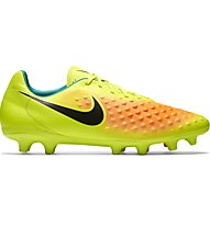 Nike Magista Onda II FG - scarpe da calcio terreni compatti, Volt/Black/Orange