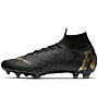 Nike Mercurial Superfly 6 Elite FG - scarpe da calcio terreni compatti, Black/Gold