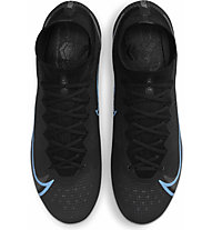 Nike  Mercurial Superfly 8 Elite FG - scarpe da calcio - uomo, Black/Light Blue