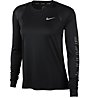 Nike Miler Women's LS Run - Langarmshirt - Damen, Black