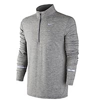 Nike Dri-FIT Element Half-Zip Laufshirt, Dark Grey/Reflective Silver