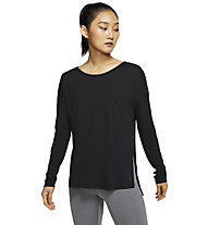 Nike W's Long-Sleeve Training - Shirt Langarm -Damen, Black