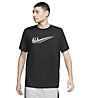 Nike NSW M's Swoosh - T-shirt - uomo, Black/White