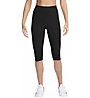 Nike One High Waisted Capri W - pantaloni fitness - donna, Black