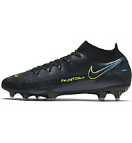 Nike Phantom GT Elite Dynamic Fit FG - scarpa calcio per terreni compatti, Black/Blue/Yellow