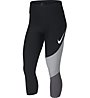 Nike Power Tight 3/4 - pantaloni fitness - donna, Black/White