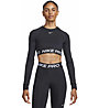 Nike Pro 365 Dri-FIT W - maglia manica lunga - donna, Black