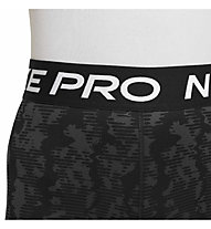 Nike Pro 3" Dri-FIT Jr - pantaloni fitness - ragazza, Grey/Black