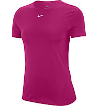 Nike Pro All Over Mesh - T-shirt fitness - donna, Pink