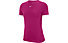 Nike Pro All Over Mesh - T-shirt fitness - donna, Pink