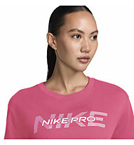 Nike Pro Cropped W - T-shirt - donna, Pink