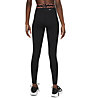 Nike Pro Dri-Fit W Mid-Rise G - pantaloni fitness - donna, Black