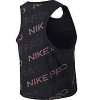 Nike Pro Dri-FIT Cropped - top fitness - donna, Black/Pink