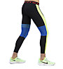 Nike Pro - pantaloni fitness - uomo, Black/Light Blue/Green
