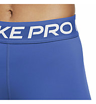 Nike Pro Mid Rise Mesh Pane W - Trainingshose - Damen, Blue