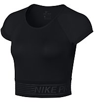 Nike Pro Short - T-Shirt Bauchfrei - Damen, Black
