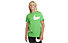 Nike Sportswear - T-shirt fitness - bambino, Green/White
