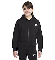 Nike Sportswear Club Fleece - felpa con cappuccio - ragazza, Black