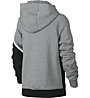 Nike Sportswear Full-Zip Hoodie - giacca con cappuccio - bambino, Grey/Black