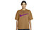 Nike NSW W's Short-Sleeve - T-shirt - Damen, Brown/Purple