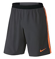 Nike Strike Stretch Longer Woven - pantaloncini calcio, Anthracite/Total Orange