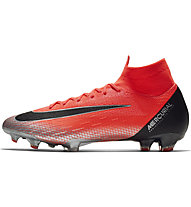 Nike Superfly 6 Elite CR7 FG - scarpe da calcio terreni compatti, Dark Orange/Black