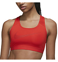Nike Swoosh Icon Clash W - reggiseno sportivo a medio sostegno - donna, Red