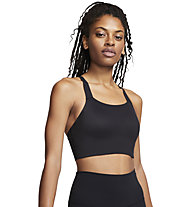 Nike Swoosh Luxe - reggiseno sportivo a sostegno medio - donna, Black