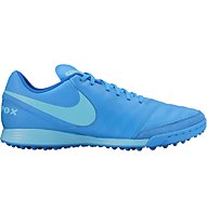 Nike Tiempo Genio II Leather TF - scarpe da calcio terreni duri, Blue Glow