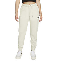 Nike W Essntl Reg Flc Mr - pantaloni fitness - donna, White
