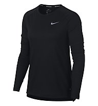 Nike Breathe Tailwind TOP - Runningshirt Langarm - Damen, Black