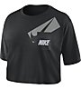Nike Dri-FIT W's Graphic Training Crop - T-shirt fitness - donna, Black