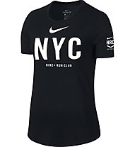 Nike Dry Running - T-shirt running - donna, Black