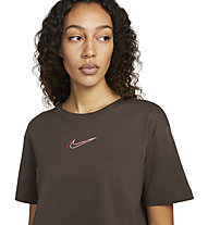 Nike W Nsw Crop Ss Tee - T-Shirt Fitness - Damen, Brown