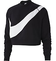 Nike Sportswear Swoosh Women's Fleece Crew - Fleecepullover - Damen, Black