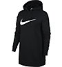 Nike Sportswear Swoosh Dress - Kapuzenpullover lang - Damen, Black