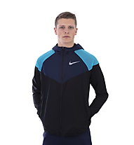 Nike Windrunner - Laufjacke - Herren, Black/Light Blue