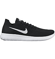 Nike Free Run Flyknit 2 W - scarpe natural running - donna, Black/White