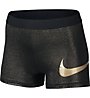 Nike Pro Cool Gold Trainingsshorts Damen, Black