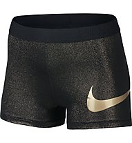 Nike Pro Cool Gold - pantaloncini da ginnastica - donna, Black
