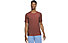 Nike Yoga Men's Short-Sleeve - T- Shirt - Herren , Dark Red 