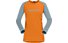 Norrona Fjørå Equaliser Lightweight - maglia a maniche lunghe - donna, Orange/Light Blue