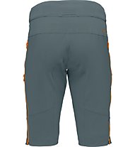 Norrona fjørå flex1 heavy duty - pantaloncini ciclismo - uomo, Green/Orange